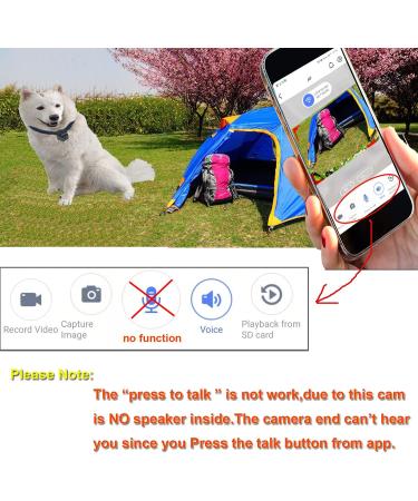 Wireless Rechargeable WiFi Pet Collar Camera Recorder Tracker - 720P HD with Night Vision - Bigger Size - Behavior Observation - Buy Online on SooperMarket.com
