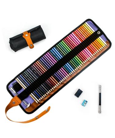 XingFu Tree Colored Pencils Set with Canvas Wrap,Drawing Supplies, Professional Coloring Pencils,Sketching,Drawing Pencils with Rich Pigments(50 Colored)