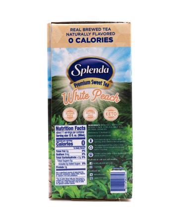 SPLENDA White Peach Green Tea On Tap - 128 Fl Oz Bag in Box Ready-to-Drink Liquid - Buy Online on SooperMarket.com