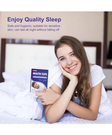 Mouth Tape for Sleeping - 60 Strips | Snoring Aid for Nasal Breathing | Anti-Snoring Myotape for Improved Sleep Quality - Blue - Buy Online on SooperMarket.com