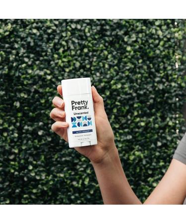 Pretty Frank Natural Deodorant Stick - Aluminum-Free, Unscented, 2.7 oz - For Women, Men & Teens - Made with Baking Soda, Charcoal & Organic Ingredients - Buy Online on SooperMarket.com