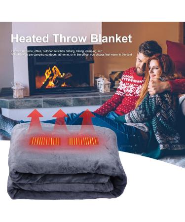 FAYNDE Portable Heating Ceiling USB Electrical Scarf & Plush Thermal Blanket - Energy-Saving Washable Heated Cushion - Buy Online on SooperMarket.com