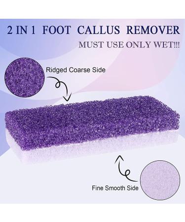 Pumice Stone 6 Pack Foot Scrubber & Callus Remover - Dead Skin Remover for Feet, Heels, Hands and Body - Purple - Buy Online on SooperMarket.com