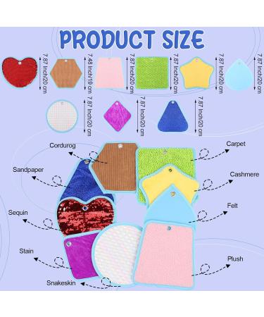 Sensory Mats Set - 9 Mini Textured Play Tiles for Tactile Educational Exercise - Buy Online on SooperMarket.com