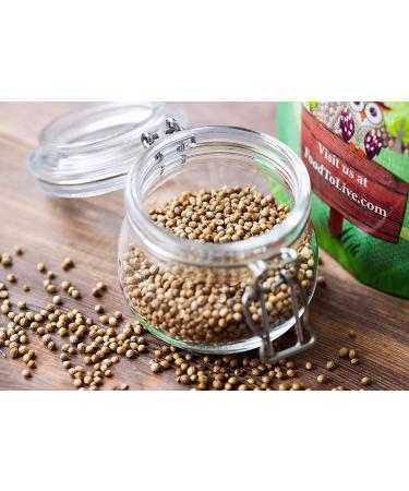 Organic Coriander Seeds 6oz - Non-GMO Whole Spice for Garam Masala & Curry - High Fiber & Minerals - Vegan & Non-Irradiated - Buy Online on SooperMarket.com