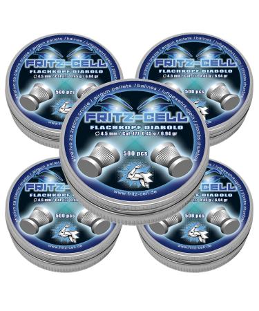 WEILAX 2500 Flathead Diabolos 4.5mm Fritz-Cell for Air Rifle Air Pistol