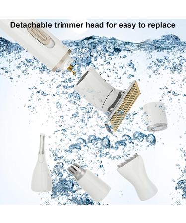Buy 5 in 1 Electric Razor for Women - Portable Rechargeable Cordless Shaver for Face Arms Legs & Underarms - Buy Online on SooperMarket.com