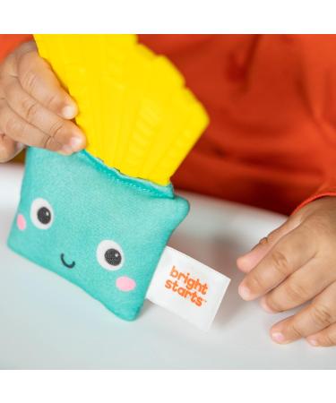 Bright Starts Side of Smiles French Fries Teether | BPA Free Crinkle Textures | Unisex 3 Months+ - Buy Online on SooperMarket.com