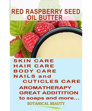 Buy Botanical Beauty Red Raspberry Seed Oil Butter 100% Pure Raw 4 Fl Oz - Natural Cold-Pressed for Face Skin Hair & Nails - Rich in Vitamin E & C - Buy Online on SooperMarket.com