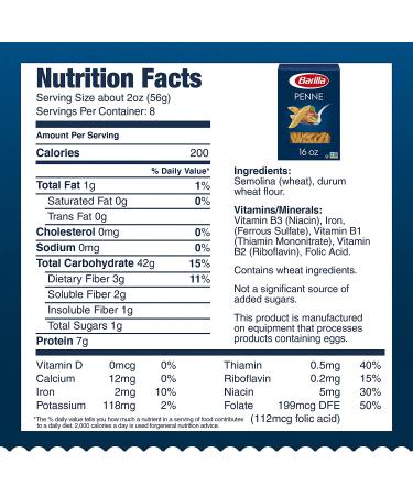 Barilla Penne Pasta 16 oz. Box (Pack of 12) - Non-GMO Durum Wheat Semolina - Italy's #1 Pasta Brand - Kosher Certified - Buy Online on SooperMarket.com