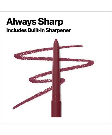 Revlon Colorstay Lip Liner in 665 Plum - Longwear Rich Color with Built-in Sharpener - Buy Online on SooperMarket.com