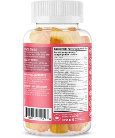 Suku Vitamins - The Complete Women's Multivitamins Enriched with Vitamin K2 Vitamin A and More Easy to Chew Sugar-and-Gluten-Free Gummy Vitamins Non-GMO 60 Counts - Buy Online on SooperMarket.com