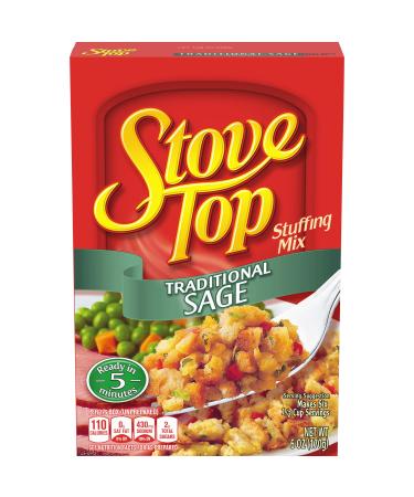 Stove Top Traditional Sage Stuffing Mix (12 ct Pack, 6 oz Boxes) Traditional Sage 6 Ounce (Pack of 12)