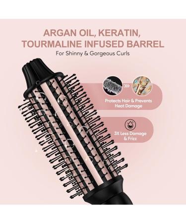Thermal Brush for Big Bouncy Blowout - 1.5" Heated Round Brush with 5 Temps | Ceramic Curling Wand for Medium & Long Hair - Dual Voltage for Travel - Buy Online on SooperMarket.com