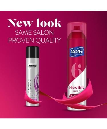 Suave Flexible Hold Hairspray for Women and Men - Anti-Frizz, Anti-Humidity Hair Finishing Spray 9.4 Oz (Pack of 2) - Buy Online on SooperMarket.com