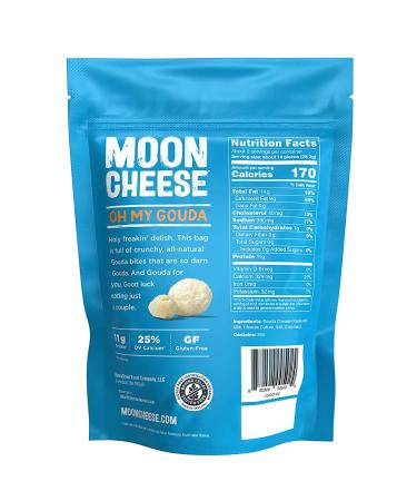 Moon Cheese Gouda Snack - 100% Natural 2 oz | Healthy Cheese Snack - Buy Online on SooperMarket.com