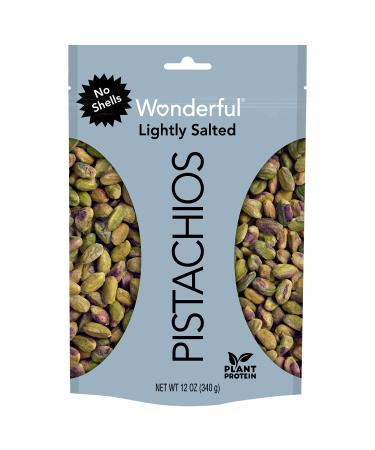 Wonderful Pistachio Wonderful Pistachios, Roasted and Lightly Salted Nuts, 12 Ounce Resealable Pouch,12 Ounce (Pack of 1)