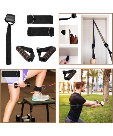 5pcs Resistance Bands Set with Handles | 150LBS Strength Training Tubes for Men and Women | Home Workout Equipment - Buy Online on SooperMarket.com