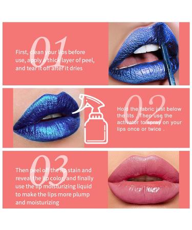 QIUFSSE Peel Off Lip Stain - Long Lasting Nude Lip Tint Matte Liquid Lipstick - Buy Online on SooperMarket.com