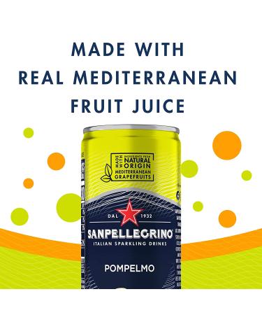 Sanpellegrino Pompelmo Sparkling Grapefruit Beverage - 24 Pack, 11.15 Fl Oz Cans - Buy Online on SooperMarket.com
