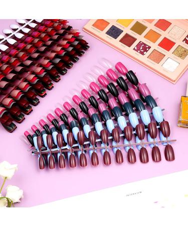 720Pcs 30 Sets Medium Square False Nails - Classic Color Glossy Press-On Ballerina Coffin Nails for Women & Girls | DIY Full Cover Artificial Fake Nails - Buy Online on SooperMarket.com