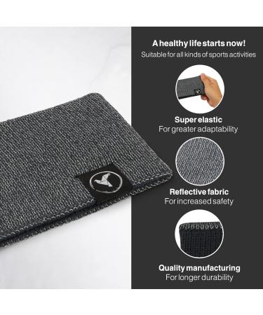 Reflective Headband for Night Visibility - Ideal for Jogging Running Walking Biking - Breathable & Thin Unisex Anthracite - Buy Online on SooperMarket.com
