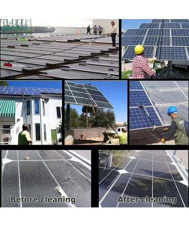 photovoltaic cleaner Window Cleaning Pole Water Fed Telescopic Brush Window Cleaning Pole Water Fed Telescopic Brush Extendable Cleaner Conservatory Roof 35cm Brush Head 6M/21FT - Buy Online on SooperMarket.com