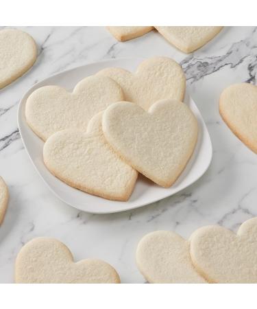 50-Pack Nut-Free Heart Shaped Smiley Sugar Cookies - Uniced for Allergy-Friendly Treats - Buy Online on SooperMarket.com