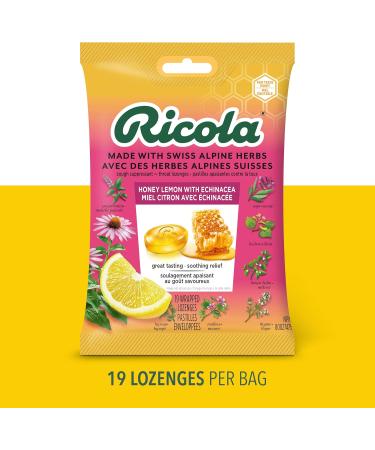 Ricola Honey Lemon Echinacea Cough Drops 19 Count Bag - Buy Online on SooperMarket.com