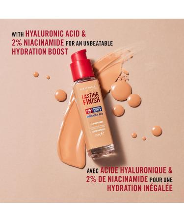 Rimmel London - Lasting Finish 35 Hour Foundation Long-Wearing Hydrating Vegan Formula Full-Coverage - Fair Porcelain 1 count (Pack of 1) Fair Porcelain - 050 - Buy Online on SooperMarket.com