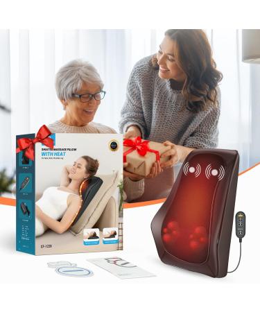 COMFIER Back Neck Massager for Back Neck Pain Relief Shiatsu Neck and Shoulder Massager with Heat 3D Kneading Massagers for Back and Neck Massage Pillow as Gifts for Dad Moms Men Women - Buy Online on SooperMarket.com