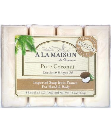 A LA MAISON de Provence Lavender Bar Soap | French Milled with Coconut & Almond | Moisturizing Hand & Body Soap | 8.8 Oz (3 Pack) - Buy Online on SooperMarket.com