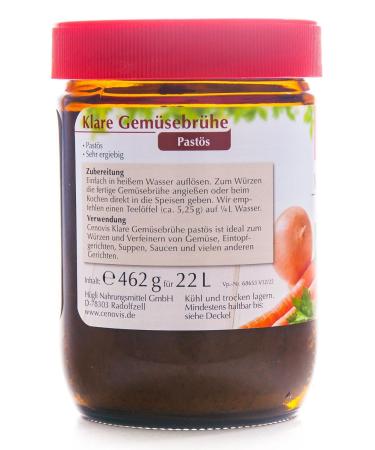 Cenovis Organic Clear Vegetable Broth Pasty 462g - Healthy Flavorful International Shipping Available - Buy Online on SooperMarket.com