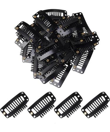 nuoshen 30 Pcs Wig Clips Snap Clips Hair Extensions Clips U-Shape Snap Clips 9 Teeth Comb Clips for Hair Extensions 3.2 cm - Buy Online on SooperMarket.com