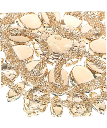 EXCEART Diy Rhinestone Decor Banner for Coat Clothing Garment Patches Accessories Bottom Hat Creative Red 1X10.8X10.8CM - Buy Online on SooperMarket.com