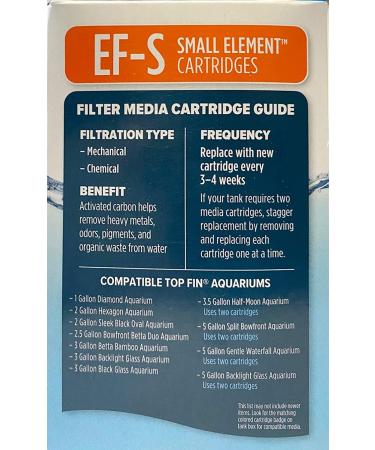 Top Fin EF-S Element Aquarium Filter Cartridges 12-Pack | Best Quality Filters - Buy Online on SooperMarket.com
