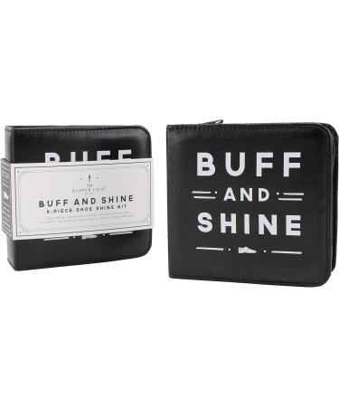 CGB Giftware Dapper Chap 'Buff & Shine' Shoe Cleaning Kit | 3 Brushes, Black & Neutral Polish - Buy Online on SooperMarket.com