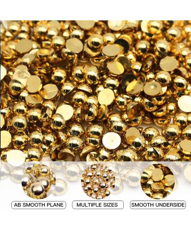 Belicey 24000pcs Flatback Rhinestones Jelly Crystal Round Beads Gems - 6 Colors Nail & Craft Supplies for Makeup, Face, Tumblers - DIY Decoration (Pearl3) - Buy Online on SooperMarket.com