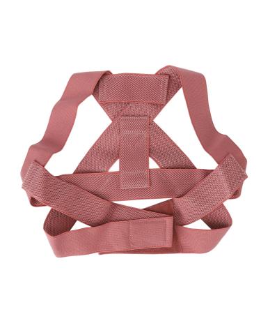 Home correction breathable back support back posture correction orthodontic belt back support belt for men and women (red)