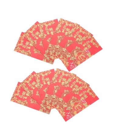 Lurrose New Year Hongbao 12pcs Chinese New Year Red Envelopes Red Money Packets Chinese Red Envelopes Small Envelopes Money Envelopes for Saving Envelopes Lunar New Wedding Pearl Paper Assorted Color 02 16.8X8.9X0.01CM