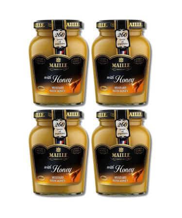 Maille Honey Dijon Mustard 230g Bundle of 4 Jars by The Great British Kitchen | French Mustard Salad Dressing