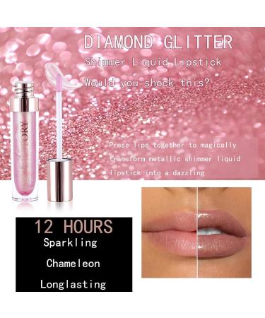 Glitter Lip Gloss | Shimmer Holographic & Sparkly Finish | Long Wear Waterproof 3D Lip Gloss | Buy Now - Buy Online on SooperMarket.com