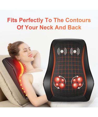 COMFIER Back Neck Massager for Back Neck Pain Relief Shiatsu Neck and Shoulder Massager with Heat 3D Kneading Massagers for Back and Neck Massage Pillow as Gifts for Dad Moms Men Women - Buy Online on SooperMarket.com