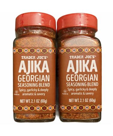 Trader Joe's Ajika Georgian Seasoning Blend (Pack of 2)- Spicy Garlicky & Deeply Aromatic & Savory