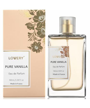 LOVERY Pure Vanilla Perfume for Women 3.38 fl oz Made in France Long-Lasting Eau de Parfum Sweet Vanilla Fragrance Gift for Girlfriend Wife or Mom Ideal Christmas or Spa Gift for Women - Buy Online on SooperMarket.com