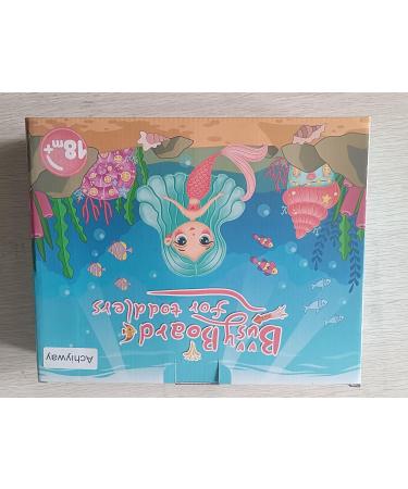 Achiyway Busy Board 4-Layers | Mermaid Montessori Toy for Ages 1-5 | Motor Skills & Self-Dressing Learning | Engaging Activity Board for Children - Buy Online on SooperMarket.com