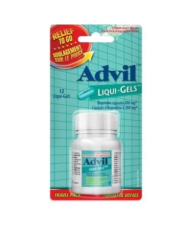Advil Advil Liqui-gels Relief-to-go (12 Count) 200 Mg Ibuprofen Temporary Pain Reliever/ Fever Reducer 12 Count