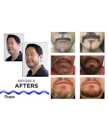 Blackbeard for Men Formula X Instant Color - Dark Brown 3 Pack 0.40 Fl Oz - Beard, Mustache, Eyebrow, and Sideburns Dye for Fast & Easy Men's Grooming - Buy Online on SooperMarket.com