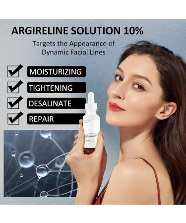 Argireline Solution 10% Anti Wrinkle Serum - Anti Aging Serum for Face Argireline Serum - Deep Wrinkle Reducer Anti Aging Promote Collagen Peptides Serum for a Revitalized Youthful Glow - Buy Online on SooperMarket.com