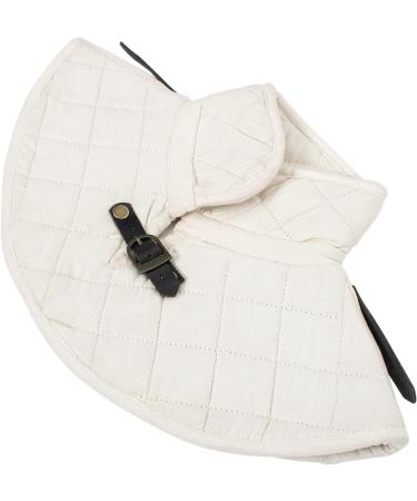 Mythrojan Cotton Padded Chain Mail Neck Protector for SCA Hema HMB - Ecru - Buy Online on SooperMarket.com